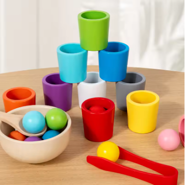 Montessori Wooden Sorting Toy for Toddlers