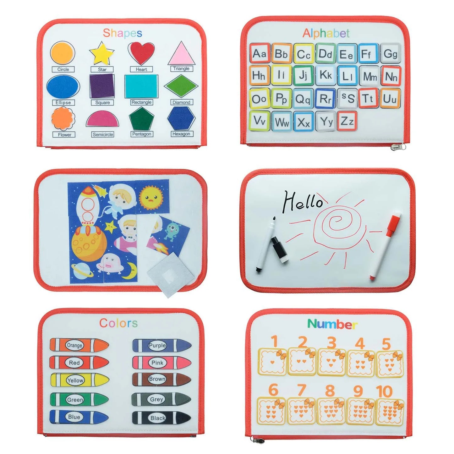 Montessori Busy Board for Toddlers – Portable Sensory Learning Toy