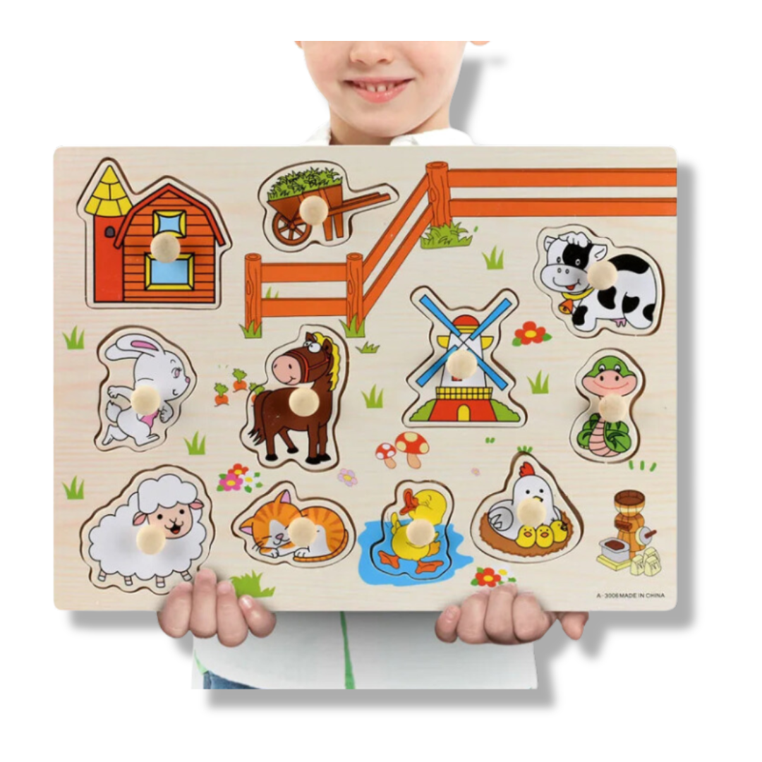 Educational Wooden Puzzles for Toddlers