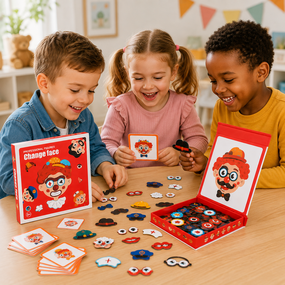 Kids’ Facial Expression Puzzle – Magnetic Emotion & Creative Play Set
