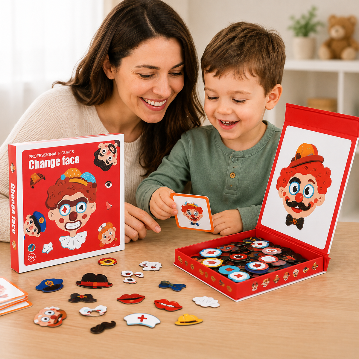 Kids’ Facial Expression Puzzle – Magnetic Emotion & Creative Play Set