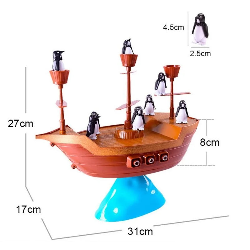 Penguin Pirate Ship Balance Game